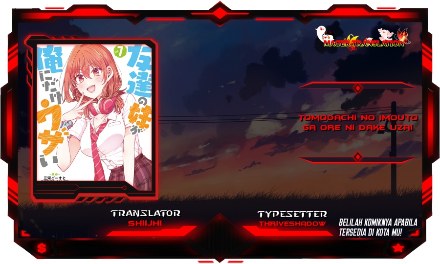 Tomodachi no Imouto ga Ore ni Dake Uzai Chapter 32 Bahasa Indonesia